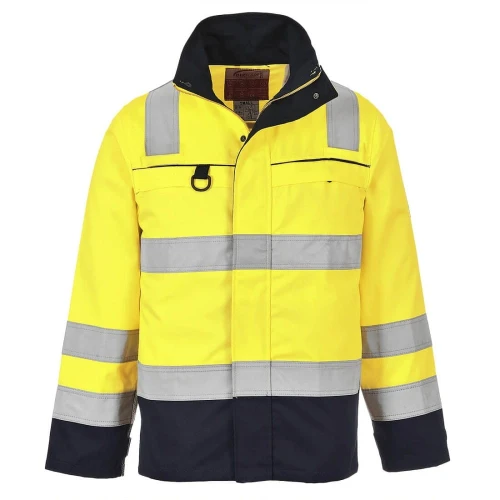 Bluza trudnopalna ostrzegawcza FR61 Multi-Norm - żółty-granatowy - L