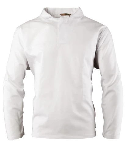 BLUZA DŁUGI RĘKAW HACCP WKŁADANA PRZEZ GŁOWĘ 3XL. Biały
