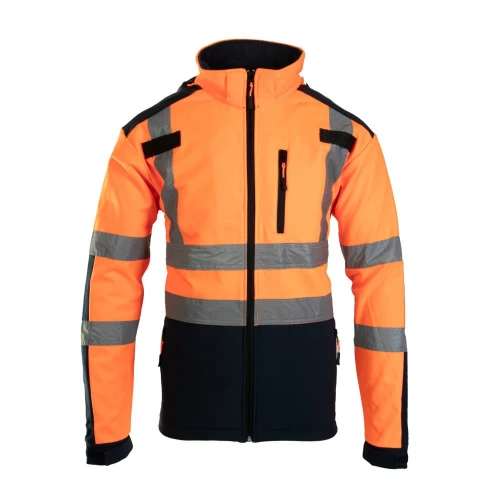 SOFTSHELL WSTAWKA GRANAT BF005 Z PASAMI ODBLASK. KAT 2 KLASA2 BRIXTON FLASH AFSO Pomarańczowy
