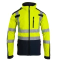 SOFTSHELL WSTAWKA GRANAT BF005 Z PASAMI ODBLASK. KAT 2 KLASA2 BRIXTON FLASH AFSO Żółty
