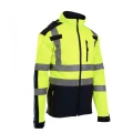 SOFTSHELL WSTAWKA GRANAT BF005 Z PASAMI ODBLASK. KAT 2 KLASA2 BRIXTON FLASH AFSO Żółty