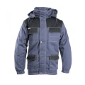 KURTKA PARKA WSTAWKA KOLOR BRIXTON SNOW OSPR Stalowo - czarny