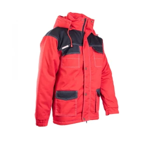 KURTKA PARKA WSTAWKA KOLOR BRIXTON SNOW OSPR CZARNO-CZERWONY (cc)