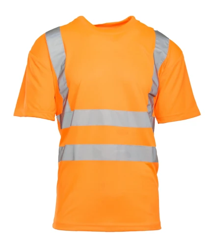 KOSZULKA Z PASAMI ODBLASKOWYMI KAT.II KL.2 XL Pomarańczowy