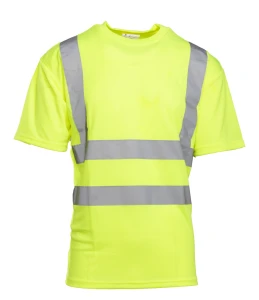 KOSZULKA Z PASAMI ODBLASKOWYMI KAT.II KL.2 XL Żółty