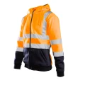 BLUZA DRESOWA WSTAWKA ODBLASKOWA BRIXTON FLASH AFBD POMARAŃCZ/GRANAT