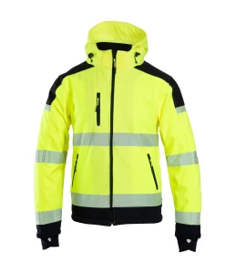 SOFTSHELL WSTAWKA CZARNA BF010 S Żółty