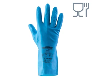 GUMOWE FLOKOWANE EF-F-06 Niebieskie 9.5 Niebieski
