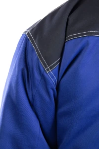KURTKA PARKA WSTAWKA KOLOR 3XL. CZARNO-CZERWONY (cc)