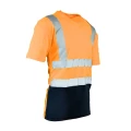 KOSZULKA Z PASAMI ODBLASKOWYMI 50-50 160G BRIXTON FLASH AFKT Pomarańczowy
