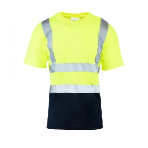 KOSZULKA Z PASAMI ODBLASKOWYMI 50-50 160G BRIXTON FLASH AFKT Żółty