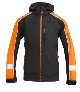 SOFTSHELL RIVAL POMARAŃCZ 2XL. CZARNO-POMARAŃCZOWY(cp)