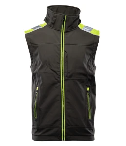 RIVAL KAMIZELKA SOFTSHELL 3XL. Czarny-Żółty(cy)
