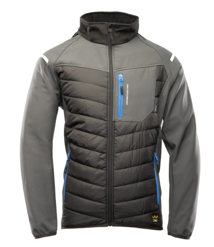 TOPAZ KURTKA SOFTSHELL STAL 3XL. Stalowy