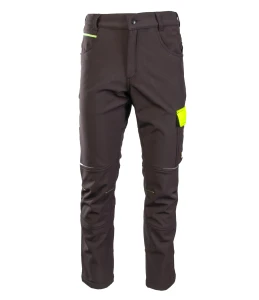 RIVAL SPODNIE SOFTSHELL OCIEPLANE CZARNY/ŻÓŁTY 3XL. Czarny-Żółty(cy)