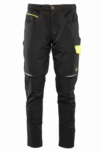 RIVAL SPODNIE SOFTSHELL CZARNY/ŻÓŁTY 52 Czarny-Żółty(cy)