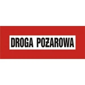 ZNAK PRZECIWPOŻAROWY - DROGA POŻAROWA - BC 109 BR PN