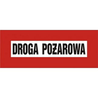 ZNAK PRZECIWPOŻAROWY - DROGA POŻAROWA - BC 109 BR PN