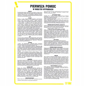 INSTRUKCJA BHP PIERWSZA POMOC W NAGŁYCH WYPADKACH - IA A02 DN CN