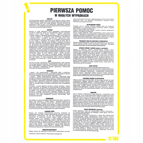 INSTRUKCJA BHP PIERWSZA POMOC W NAGŁYCH WYPADKACH - IA A02 DN CN