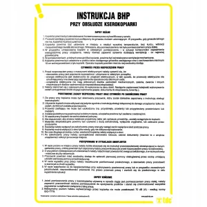 INSTRUKCJA BHP PRZY OBSŁUDZE KSEROKOPIARKI - IA R02 DN CN