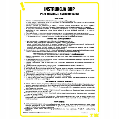 INSTRUKCJA BHP PRZY OBSŁUDZE KSEROKOPIARKI - IA R02 DN CN