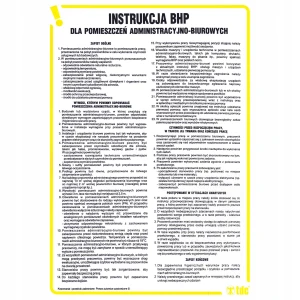 INSTRUKCJA BHP DLA POMIESZCZEŃ ADMINISTRACYJNO - BIUROWYCH - IA R04 DN CN
