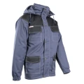 KURTKA PARKA WSTAWKA KOLOR BRIXTON SNOW OSPR Stalowo - czarny
