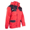 KURTKA PARKA WSTAWKA KOLOR BRIXTON SNOW OSPR CZARNO-CZERWONY (cc)
