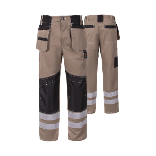 SPODNIE DO PASA PROMONTER COTTON 250 SAFARI ROZM. 56