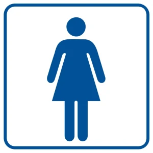 ZNAK - TOALETA DAMSKA - RA015 B2 PN