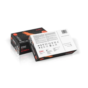 Rękawiczki Max-Grip Nitrylowe Bezpudrowe Pomarańczowe - 100/90 szt.
