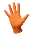 Rękawiczki Max-Grip Nitrylowe Bezpudrowe Pomarańczowe - 100/90 szt.