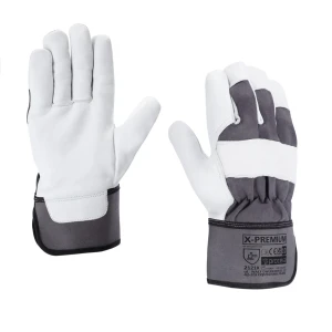RĘKAWICE WZMOCNIONE KOZIĄ SKÓRĄ X-PREMIUM ROZM. 10