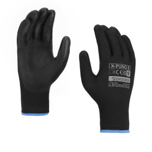 RĘKAWICE OCHRONNE POWLEKANE PU X-PUNO BLACK 6 - PROMOCJA