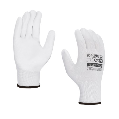 RĘKAWICE OCHRONNE POWLEKANE PU X-PUNO WHITE ROZM. 10 - PROMOCJA