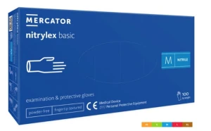 rękawice nitrylex basic dark blue op. 100szt 