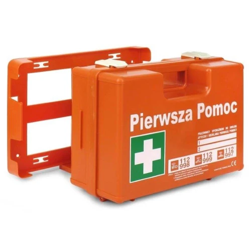 APTECZKA PRZENOŚNA K-20 Z WIESZAKIEM ŚCIENNYM (DIN 13164 DIN 13157 USTNIK)