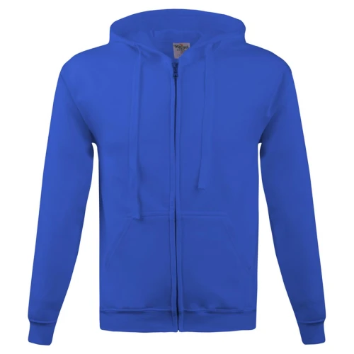BLUZA Z KAPTUREM ZAPINANA 280G NIEBIESKA ROZM. XXL