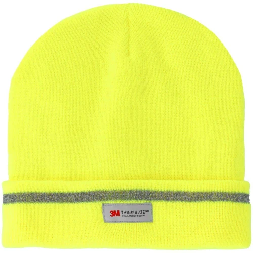 CZAPKA ZIMOWA AKRYLOWA DZIANA YELLOW ODBLASKOWA