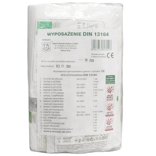 WYPOSAŻENIE DO APTECZKI DIN13164