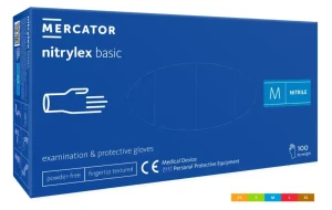 Rękawice nitrylowe MERCATOR NITRYLEX BASIC (100szt.) 