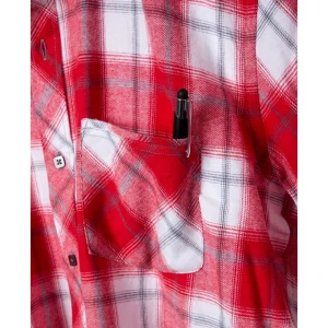 Koszula flanelowa OPTIFLANNEL - czerwony - S