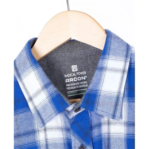 Koszula flanelowa OPTIFLANNEL - niebieski - 3XL