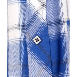 Koszula flanelowa OPTIFLANNEL - niebieski - L