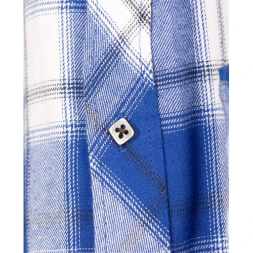 Koszula flanelowa OPTIFLANNEL - niebieski - L