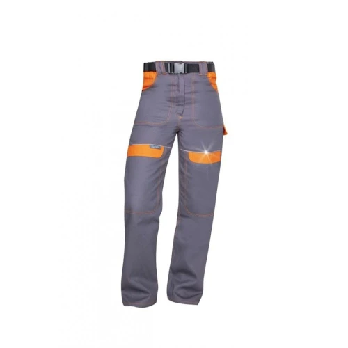 Spodnie do pasa COOL TREND damskie - szaro-pomarańczowy - 58