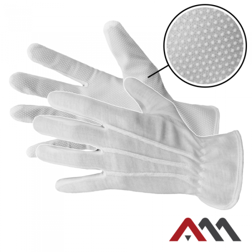 Rękawice mikronakrapiane ArtMas RMICROWHITE - 09