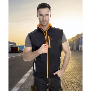 Kamizelka softshell VISION - czarny - XXXL