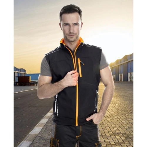 Kamizelka softshell VISION - czarny - XXXL